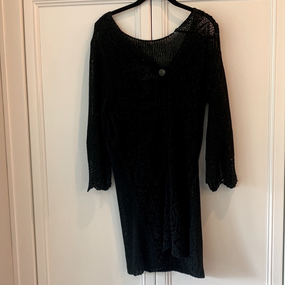 Crochet open cardigan